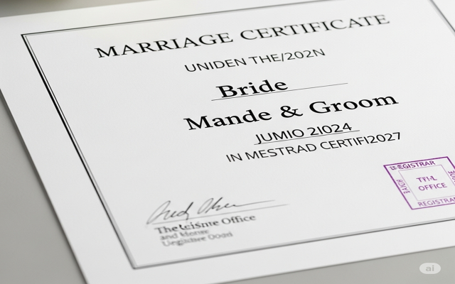 Marriage Certificate
